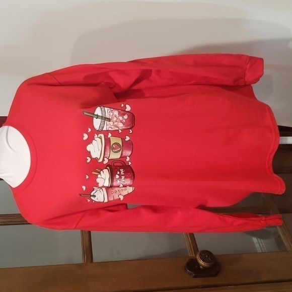 VALENTINES Day Drinks Long Sleeve Shirt - Picture 1 of 8